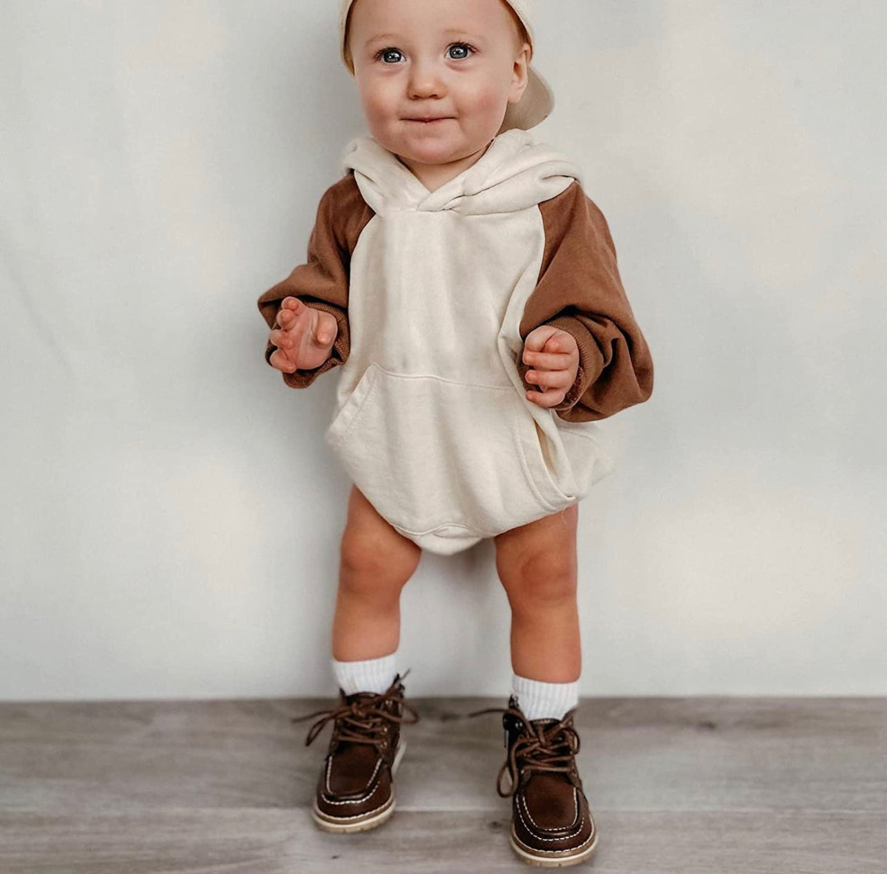 Oversized Hooded Sweater Romper